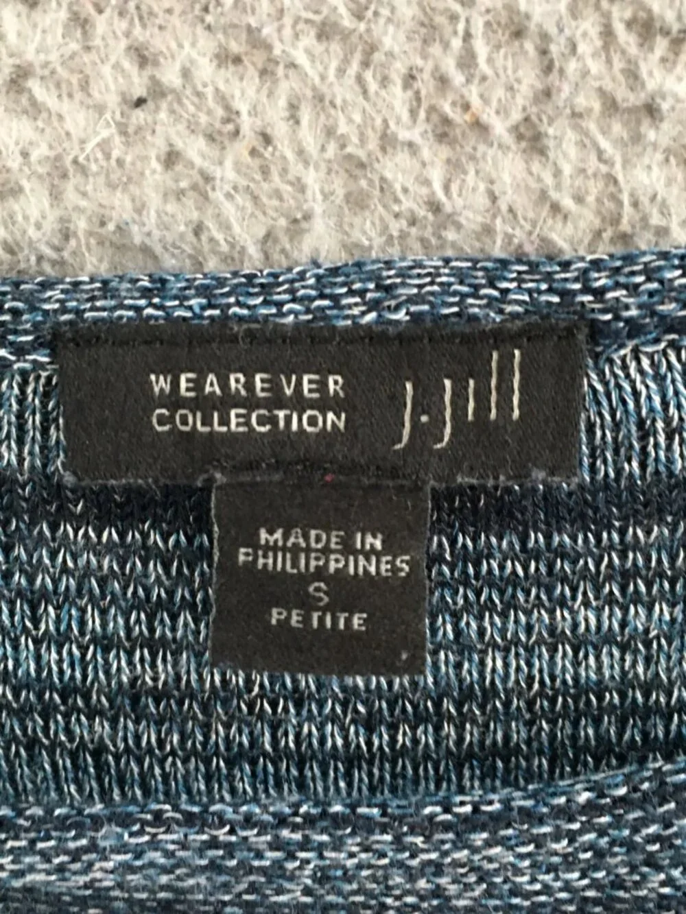 J. Jill Tunic Top Womens Small Petite Long Sleeve Casual Knit Striped Multicolor - Picture 8 of 8